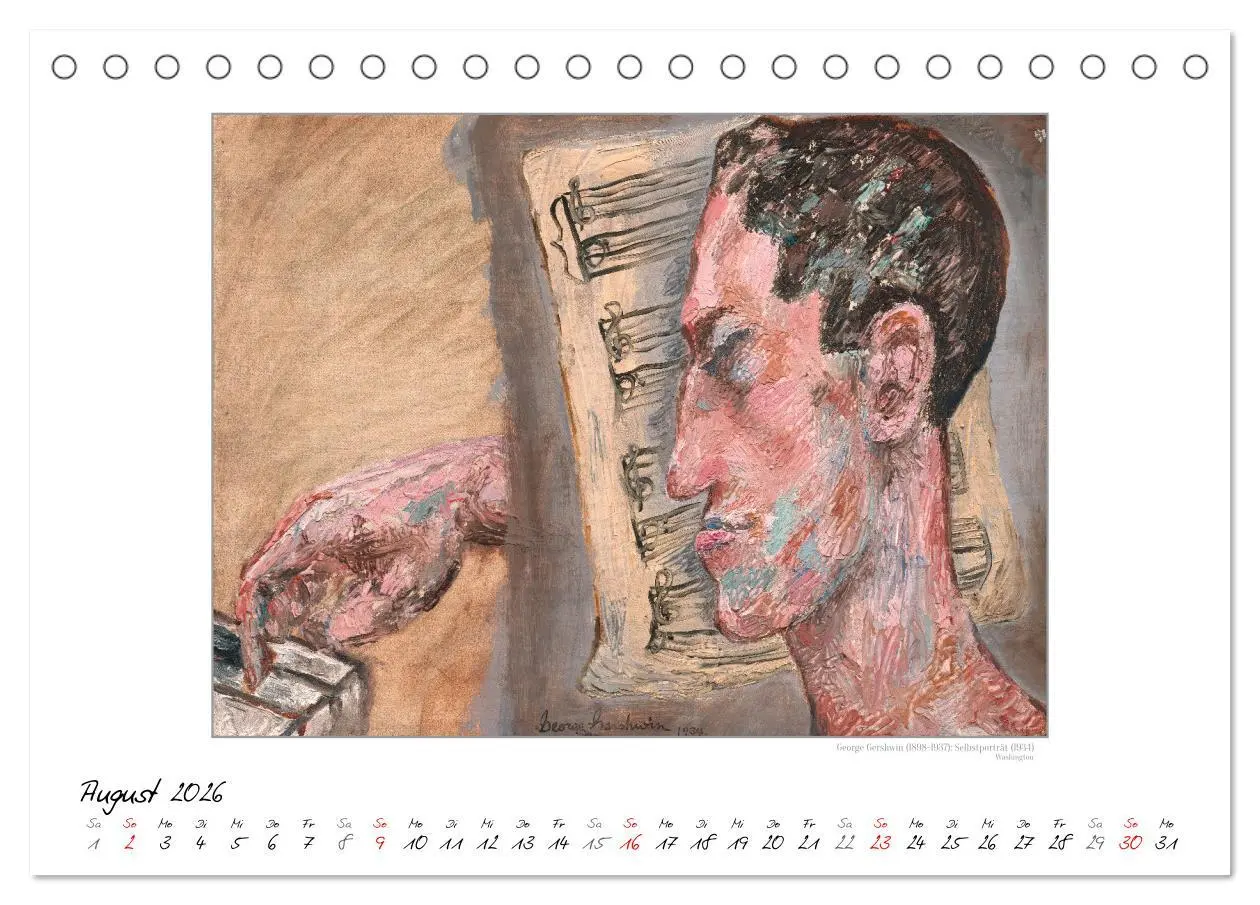 Bild: 9783457290279 | KlangFarben - Musik im Bild Kunstkalender (Tischkalender 2026 DIN...