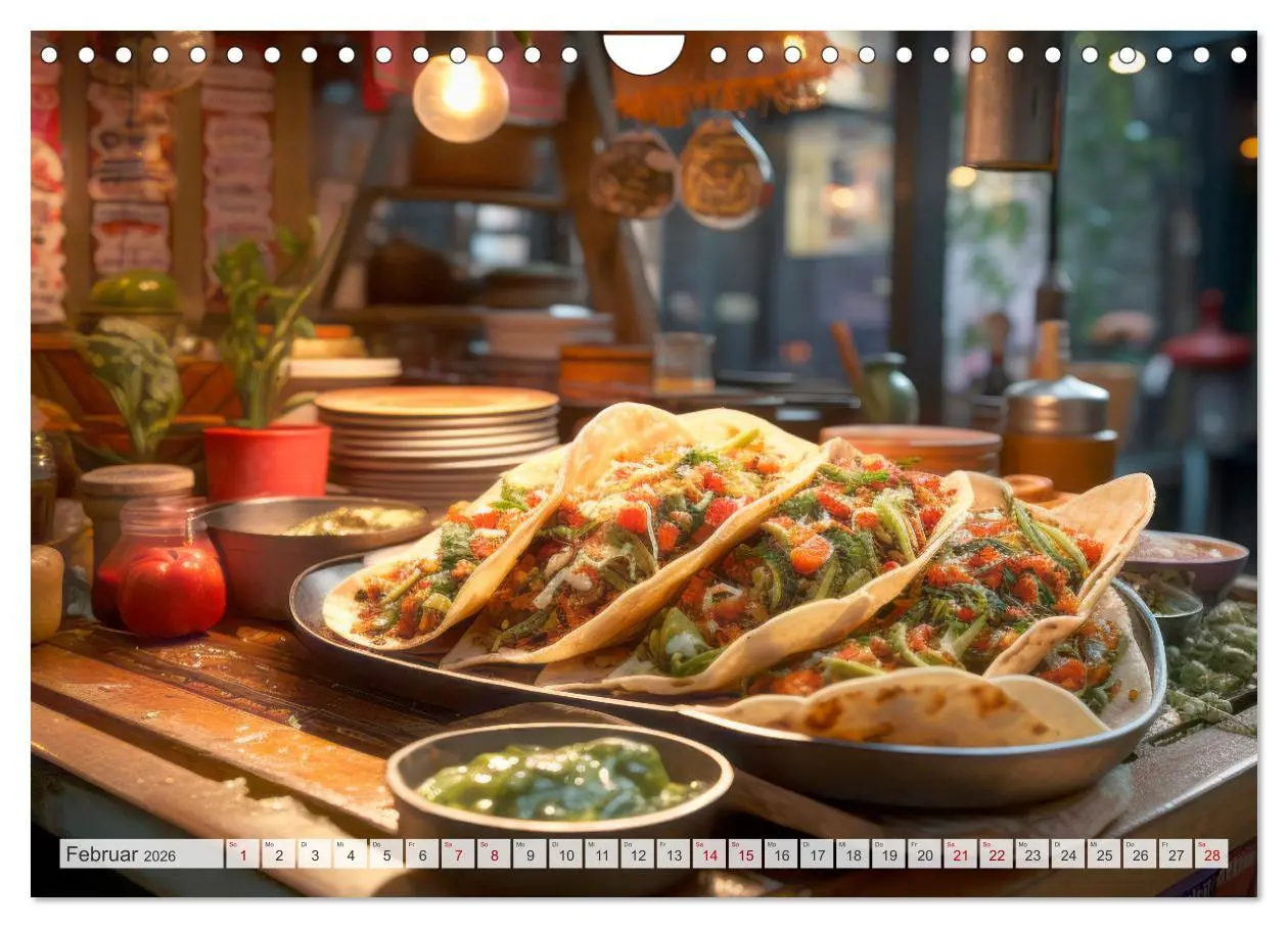 Bild: 9783457360279 | STREET FOOD Genuss International (Wandkalender 2026 DIN A4 quer),...
