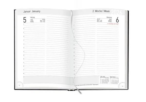 Bild: 9783731890379 | Chef-Timer Premium schwarz 2026 | Verlag Korsch | Buch | 384 S. | 2026