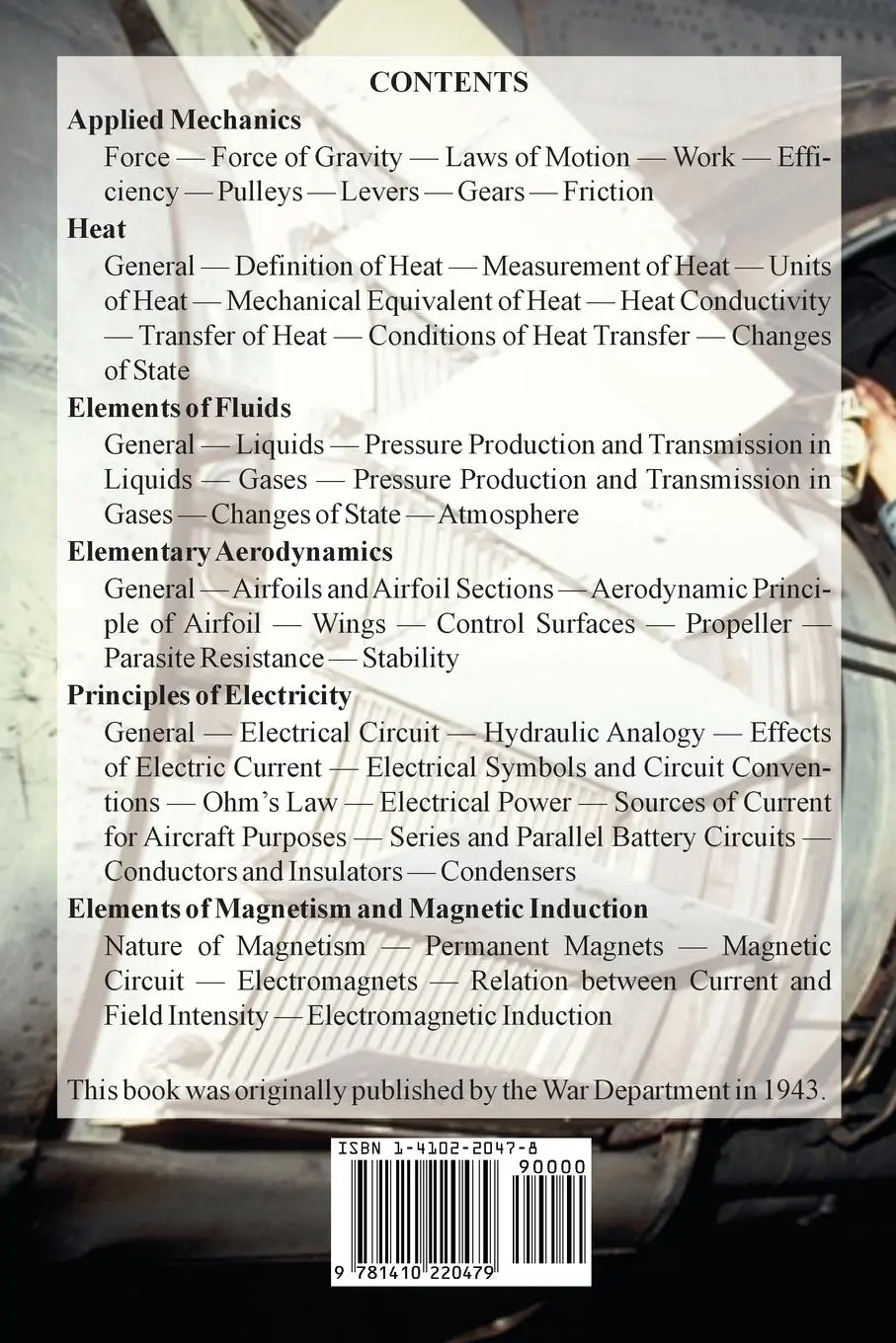 Rückseite: 9781410220479 | Applied Physics for Airplane Mechanics | U. S. Department Of War
