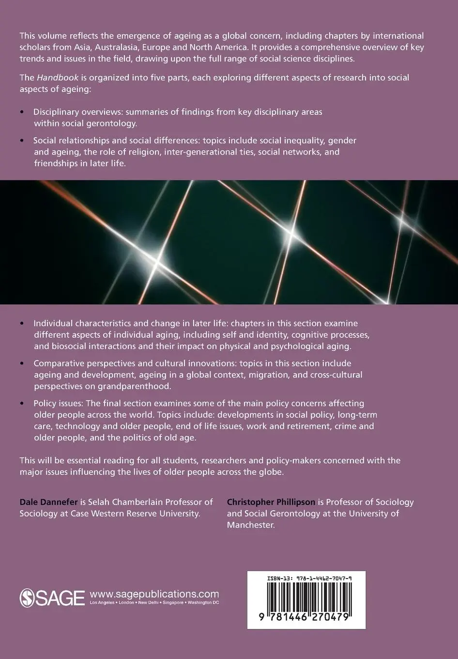 Rückseite: 9781446270479 | The SAGE Handbook of Social Gerontology | Dale Dannefer (u. a.) | Buch