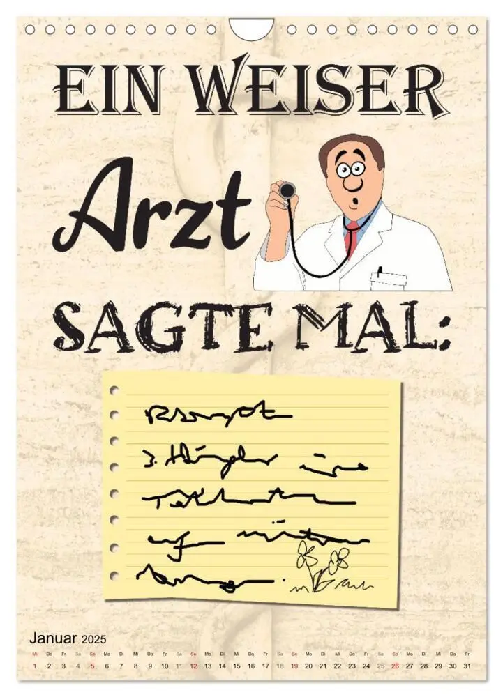 Bild: 9783435870479 | Spaß im Wartezimmer (Wandkalender 2025 DIN A4 hoch), CALVENDO...
