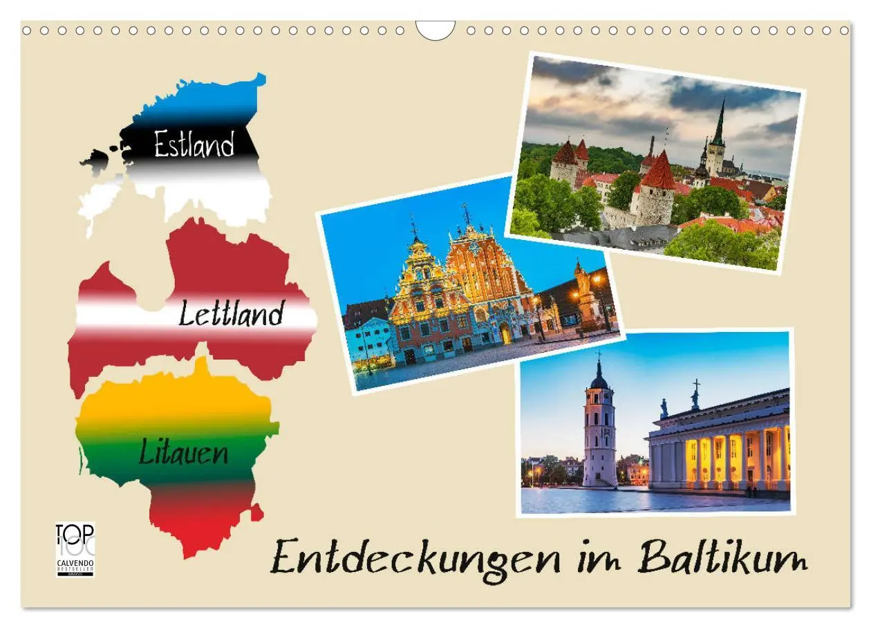 Cover: 9783457890479 | Entdeckungen im Baltikum (Wandkalender 2026 DIN A3 quer), CALVENDO...