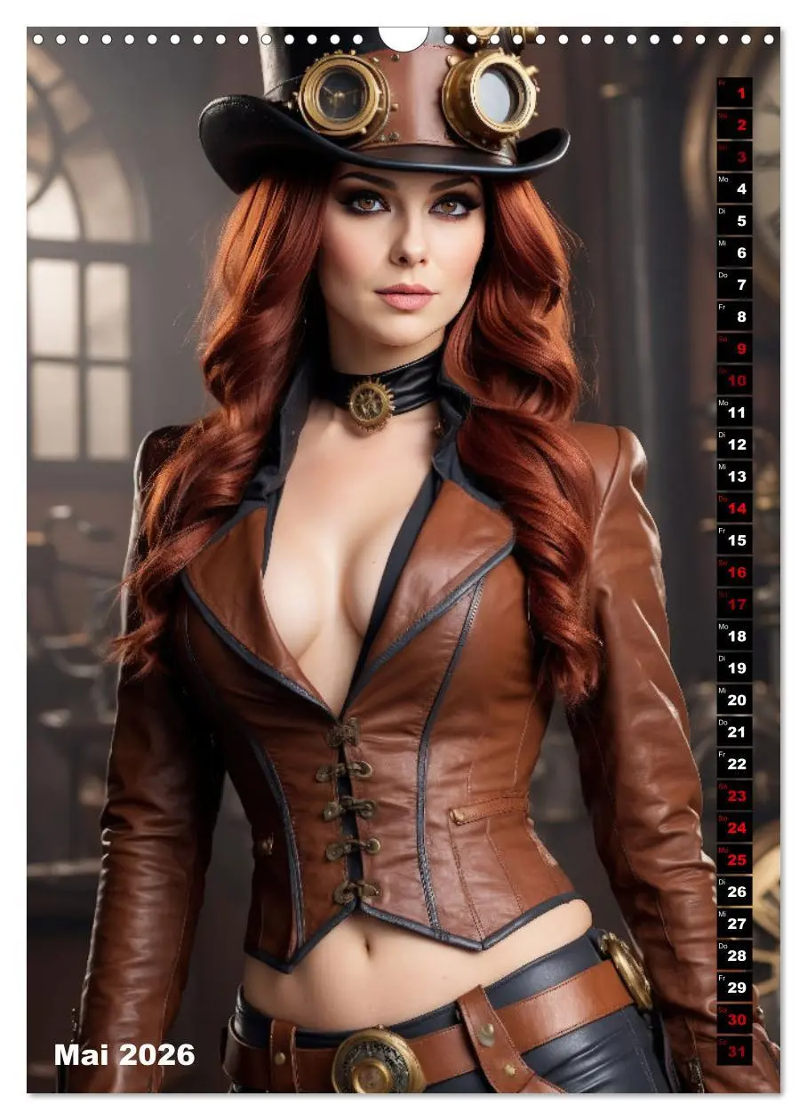 Bild: 9783516290479 | Steampunk Divas (Wandkalender 2026 DIN A3 hoch), CALVENDO...