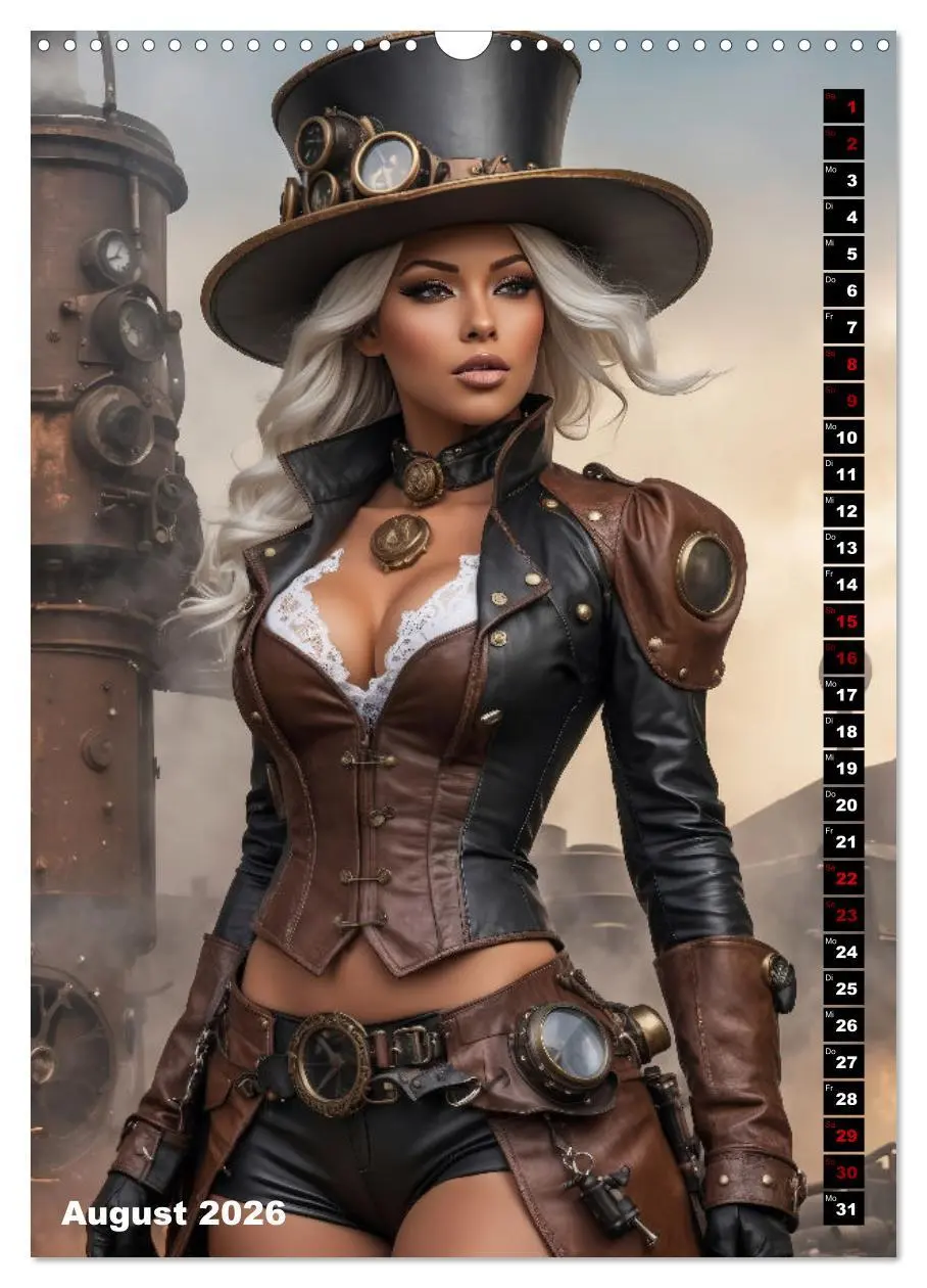 Bild: 9783516290479 | Steampunk Divas (Wandkalender 2026 DIN A3 hoch), CALVENDO...