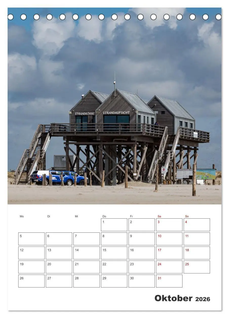 Bild: 9783516360479 | Sankt Peter-Ording Sonne, Strand und Meer (Tischkalender 2026 DIN...