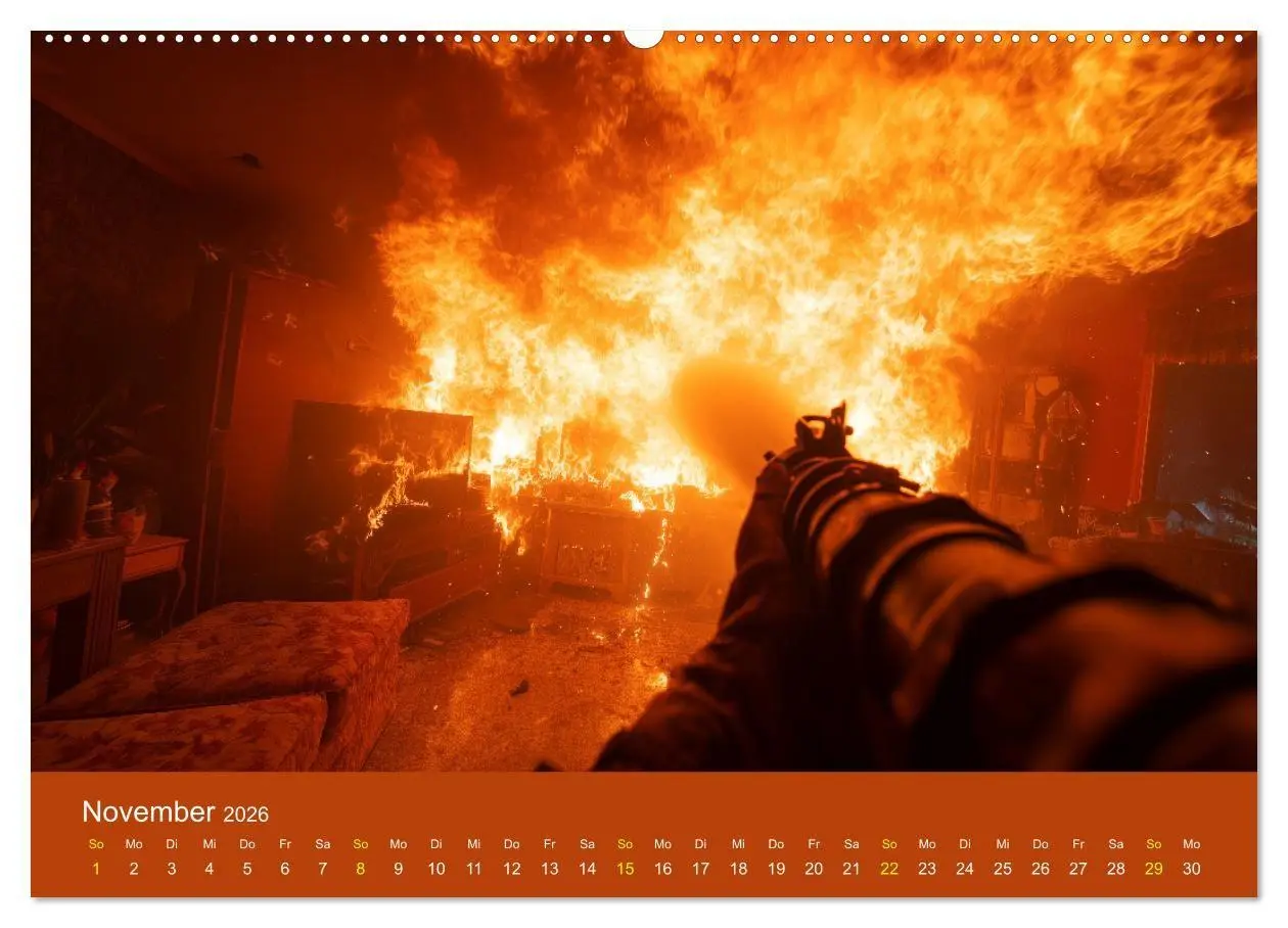 Bild: 9783516670479 | Feuer und Flamme - Feuerwehrkalender (Wandkalender 2026 DIN A2...