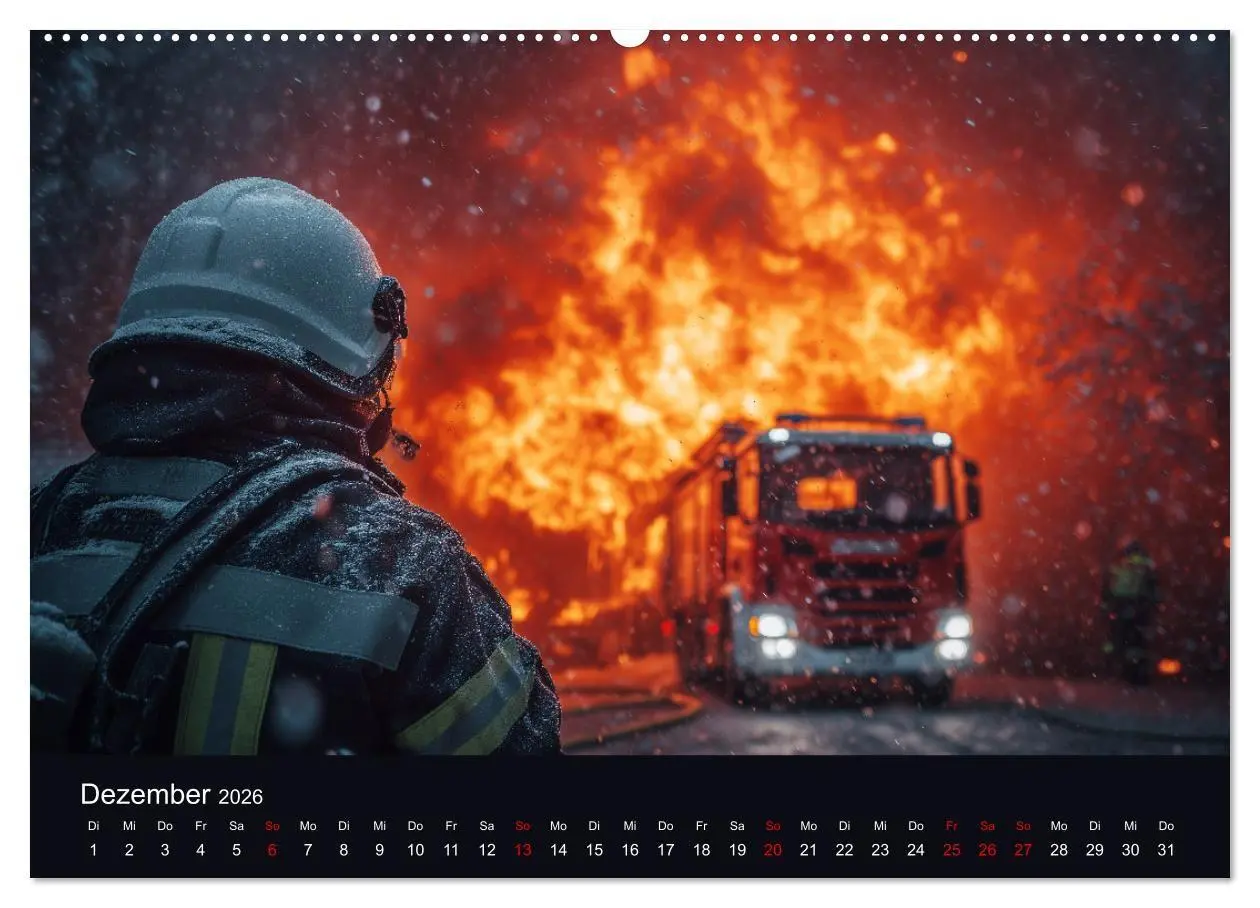 Bild: 9783516670479 | Feuer und Flamme - Feuerwehrkalender (Wandkalender 2026 DIN A2...