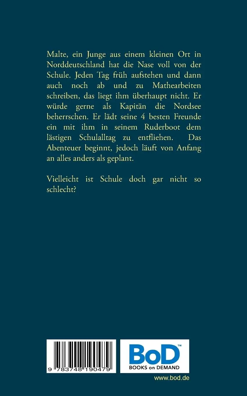 Rückseite: 9783748190479 | Einmal Norwegen und zurück | 5 Jungs auf großer Fahrt | Ursula Zebunke