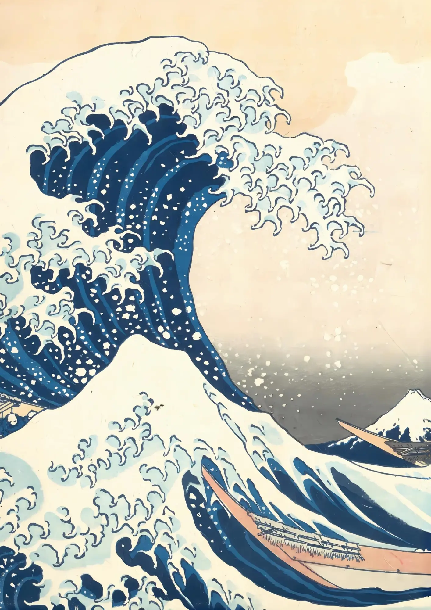 Cover: 9783753800479 | Notizbuch A4 kariert - 100 Seiten Soft Cover - Hokusai: Die große...