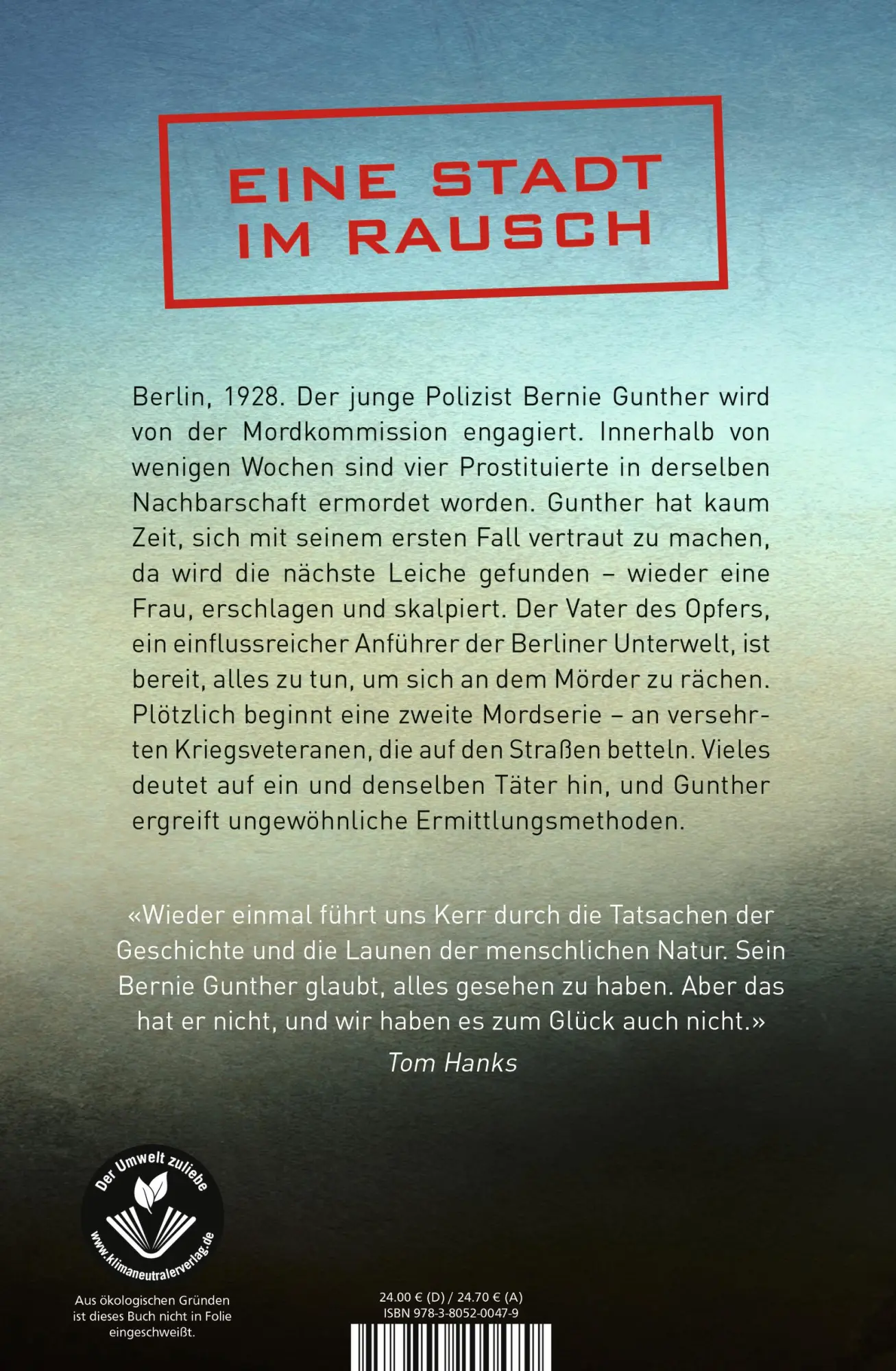 Rückseite: 9783805200479 | Metropolis | Historischer Kriminalroman | Philip Kerr | Buch | 400 S.