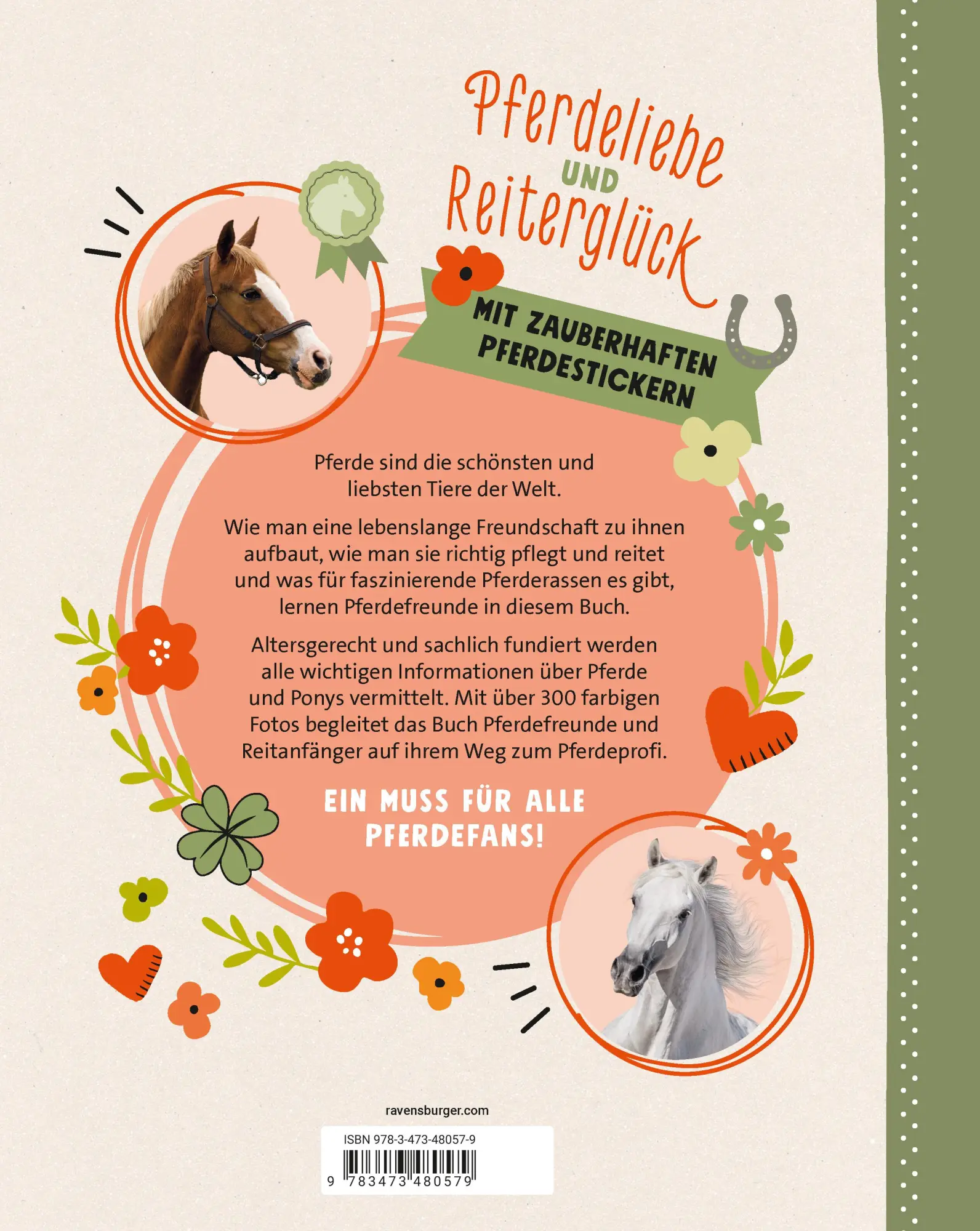 Rückseite: 9783473480579 | Pferdeliebe und Reiterglück - Alles, was du über Pferde und Ponys...