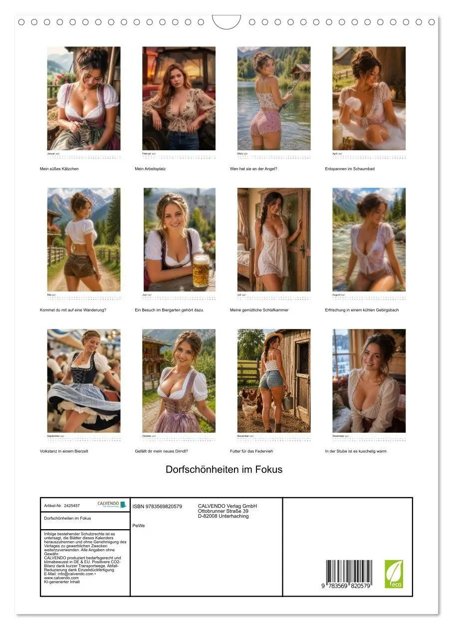 Bild: 9783569820579 | Dorfschönheiten im Fokus (Wandkalender 2027 DIN A3 hoch), CALVENDO...