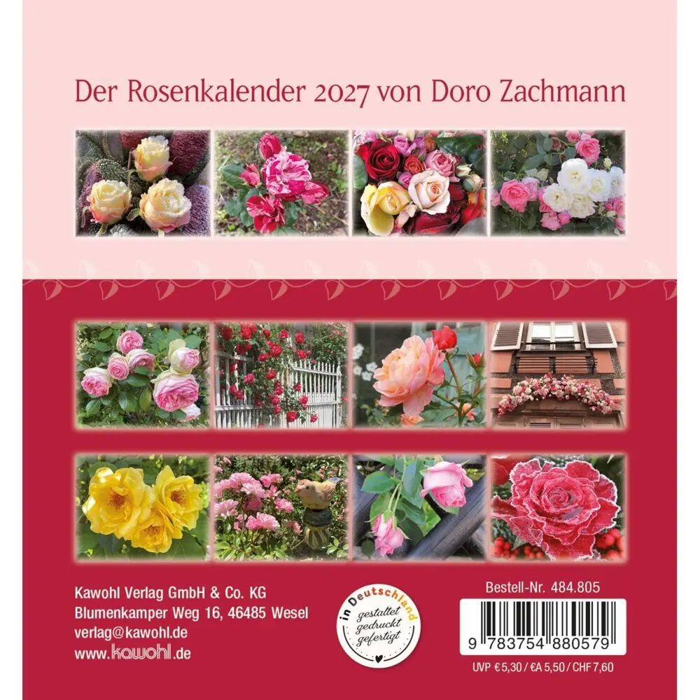 Bild: 9783754880579 | Rosenduft mit besten Wünschen 2027 | Doro Zachmann | Kalender | 14 S.
