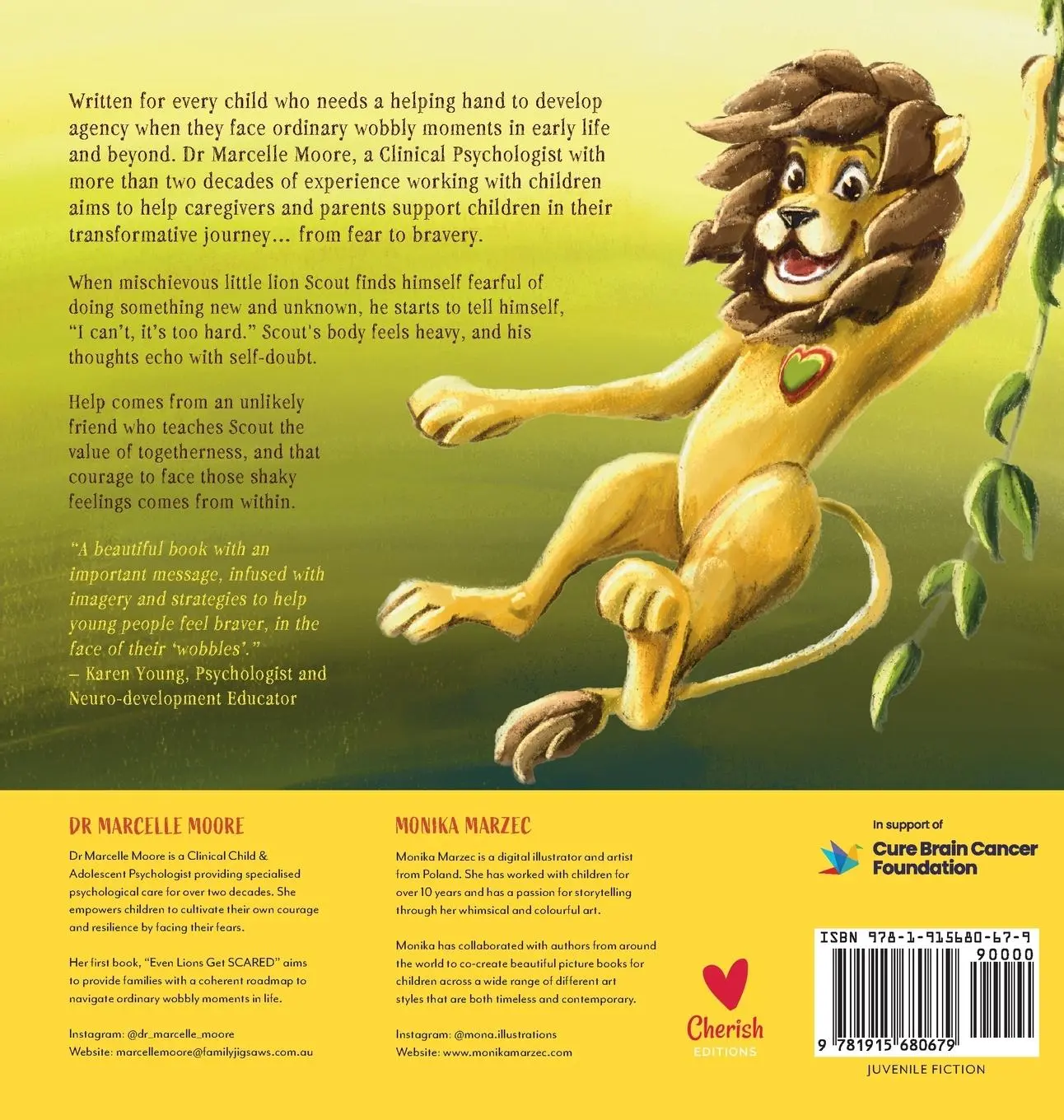 Rückseite: 9781915680679 | Even Lions Get Scared | Marcelle Moore | Buch | Englisch | 2024