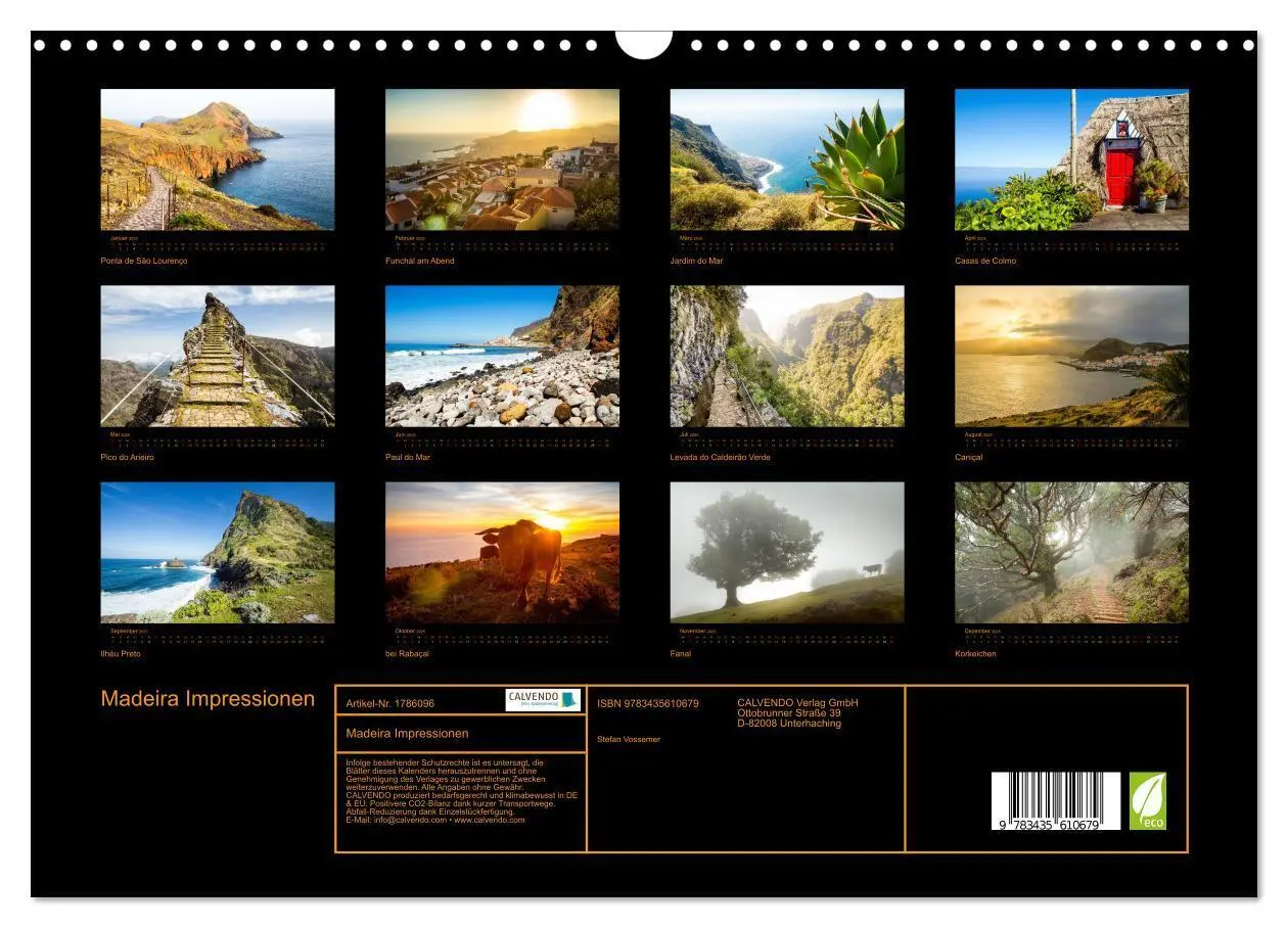 Bild: 9783435610679 | Madeira Impressionen (Wandkalender 2025 DIN A3 quer), CALVENDO...