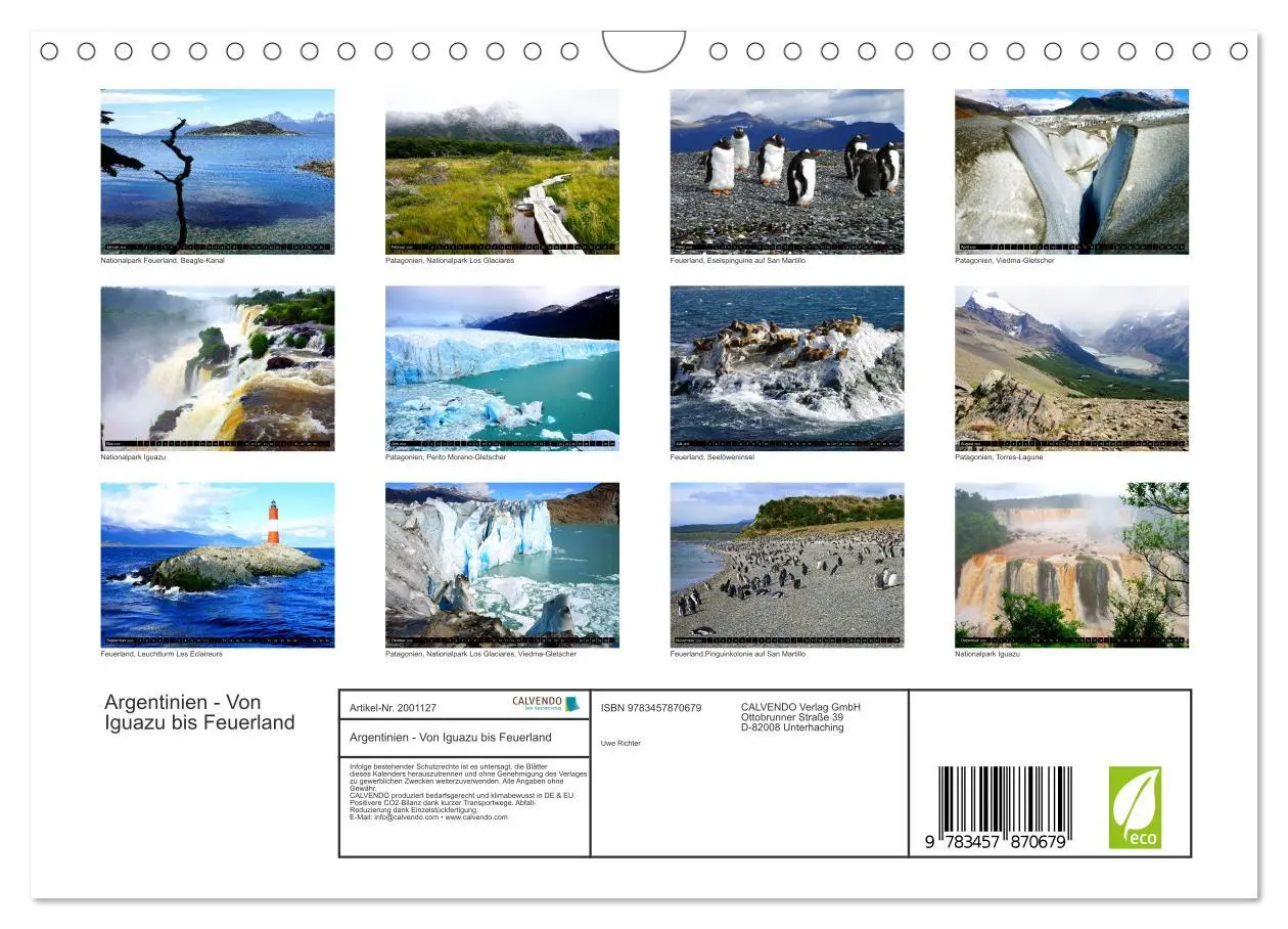 Bild: 9783457870679 | Argentinien - Von Iguazu bis Feuerland (Wandkalender 2026 DIN A4...