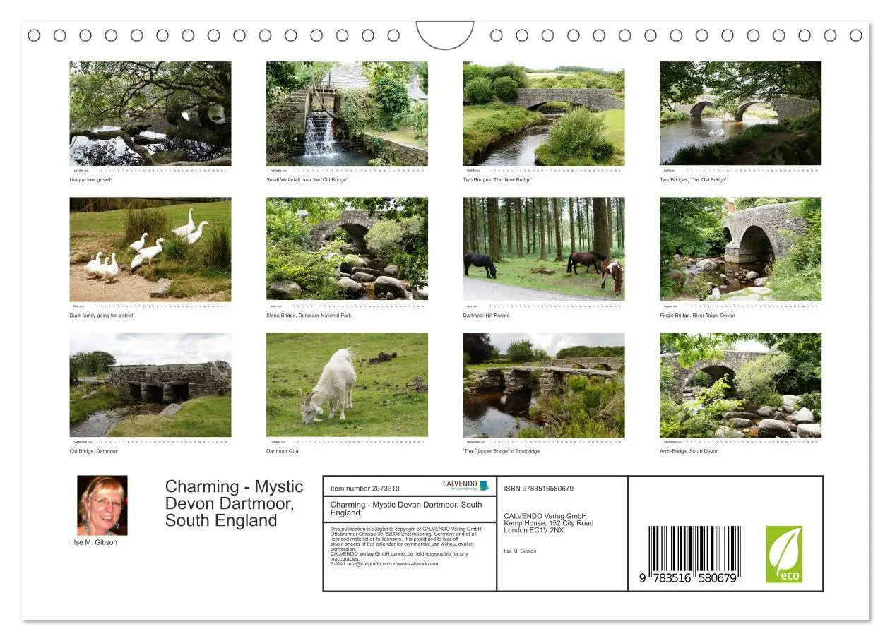 Bild: 9783516580679 | Charming - Mystic Devon Dartmoor, South England (Wall Calendar 2026...