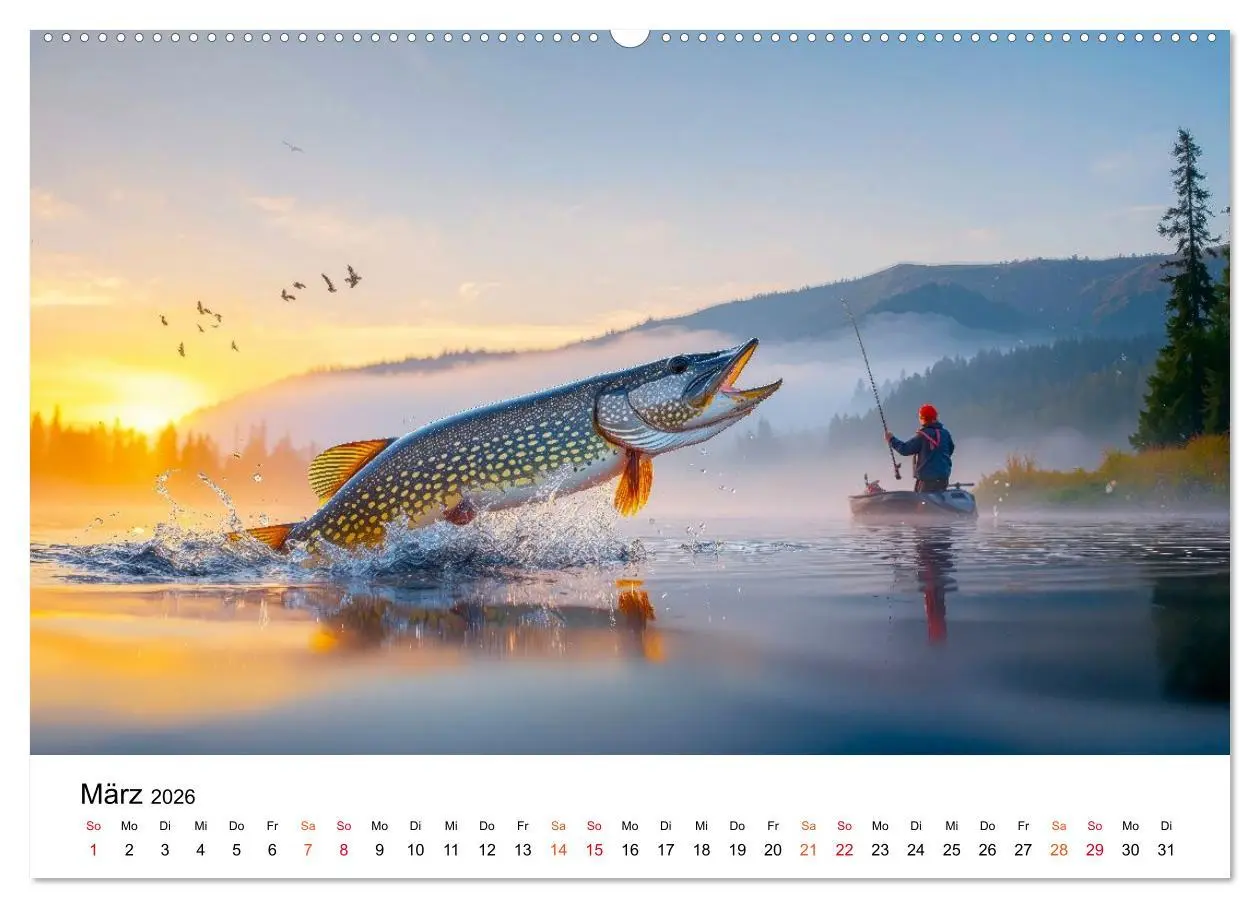 Bild: 9783516650679 | Angeln mit Herz und Haken (hochwertiger Premium Wandkalender 2026...
