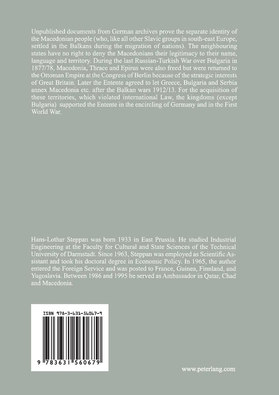 Rückseite: 9783631560679 | The Macedonian Knot | Ute Steppan | Taschenbuch | Englisch | 2009