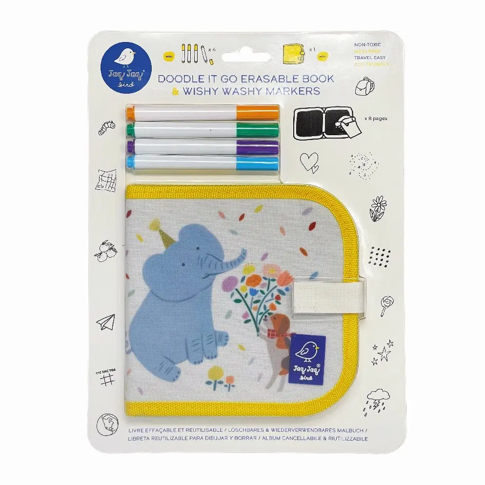 Cover: 753068880779 | Mini-Malbuch Elefant mit 4 Wishy Washy Stiften | Taschenbuch | 2022