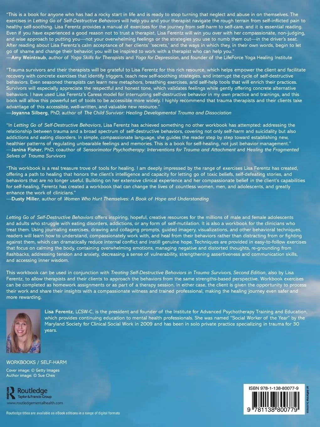 Rückseite: 9781138800779 | Letting Go of Self-Destructive Behaviors | Lisa Ferentz | Taschenbuch