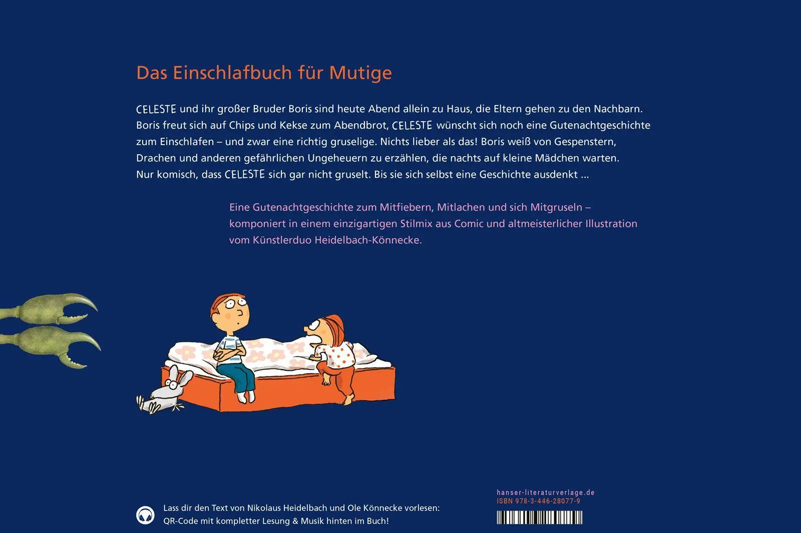Bild: 9783446280779 | Gutenachtgeschichten für Celeste | Ein sehr gruseliges Bilderbuch