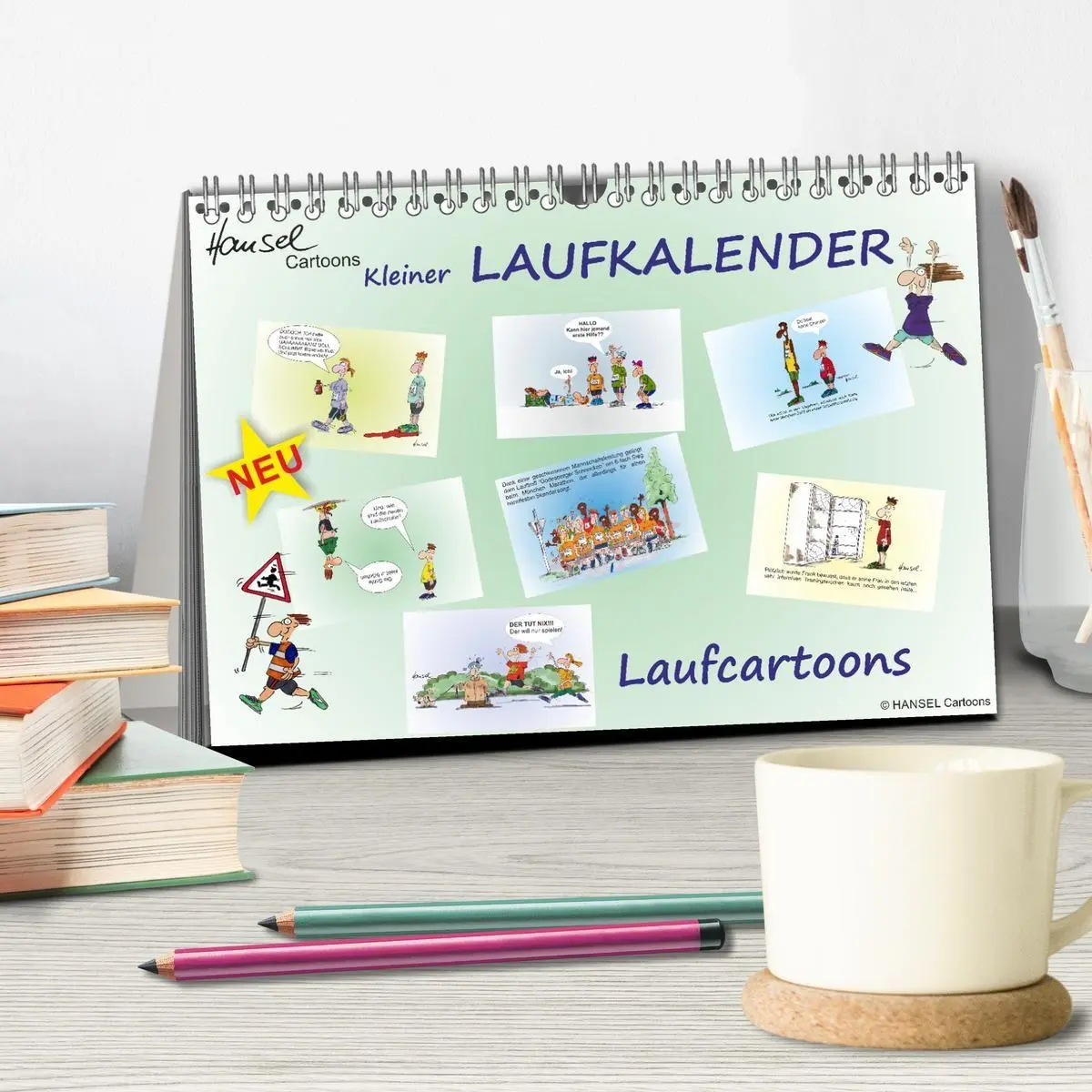 Bild: 9783569350779 | HANSELs kleiner Laufkalender (Tischkalender 2027 DIN A5 quer),...
