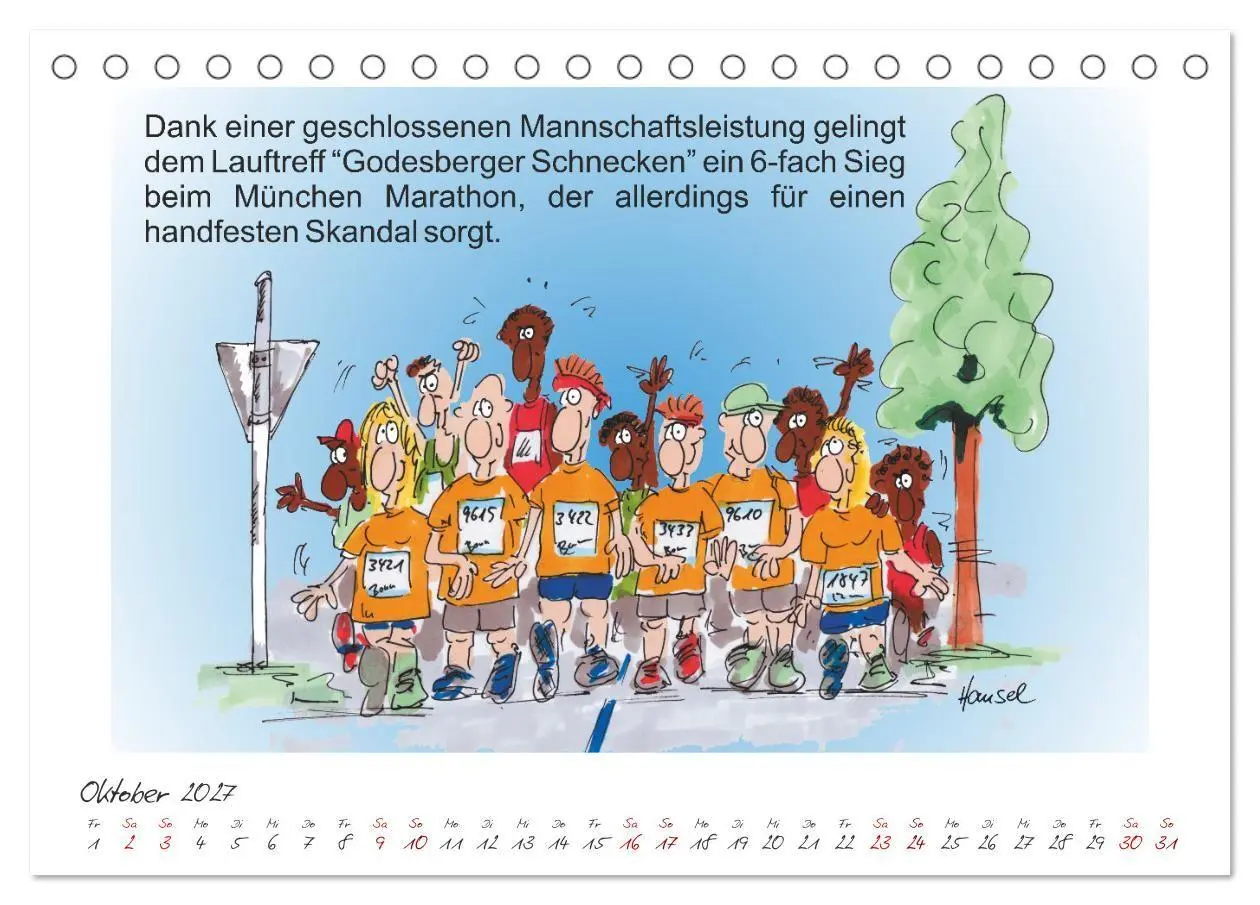Bild: 9783569350779 | HANSELs kleiner Laufkalender (Tischkalender 2027 DIN A5 quer),...