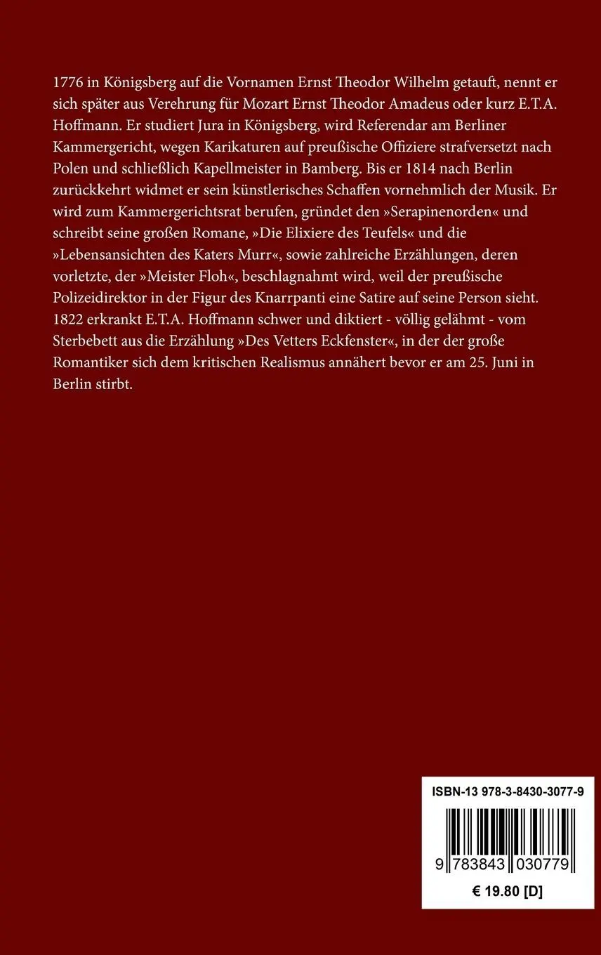 Rückseite: 9783843030779 | Das Fräulein von Scuderi | E. T. A. Hoffmann | Buch | 64 S. | Deutsch