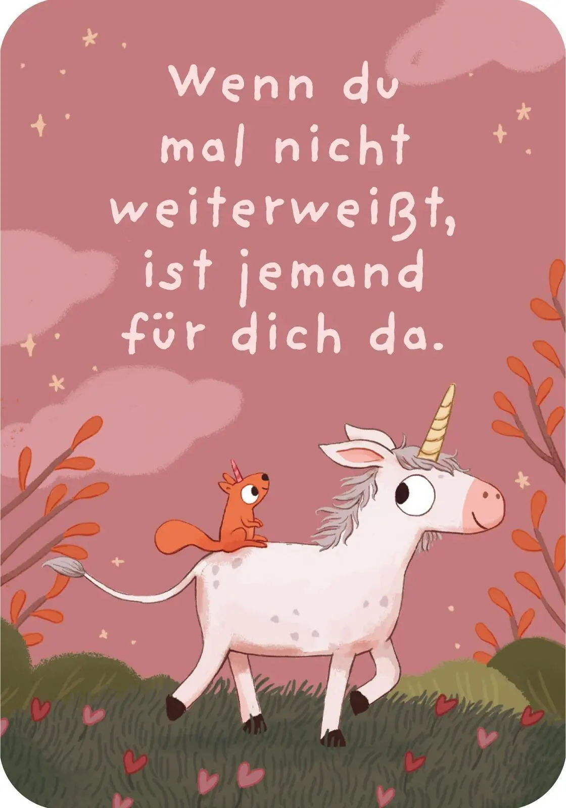 Bild: 9783845870779 | Ein Einhorn namens Oktober - Mutmachkarten | Maria Höck | Taschenbuch