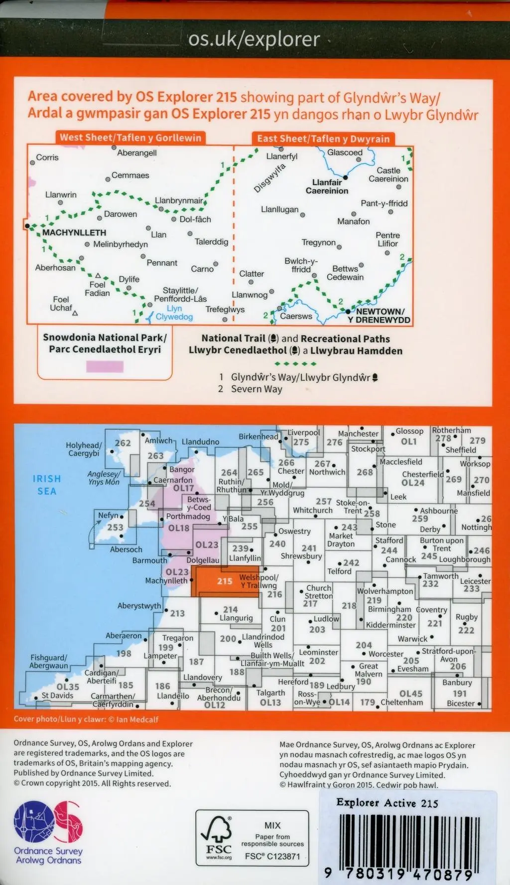 Bild: 9780319470879 | Newtown, Llanfair Caereinion | Ordnance Survey | (Land-)Karte | 2015