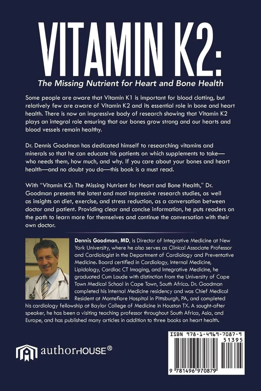 Rückseite: 9781496970879 | Vitamin K2 | The Missing Nutrient for Heart and Bone Health | Goodman