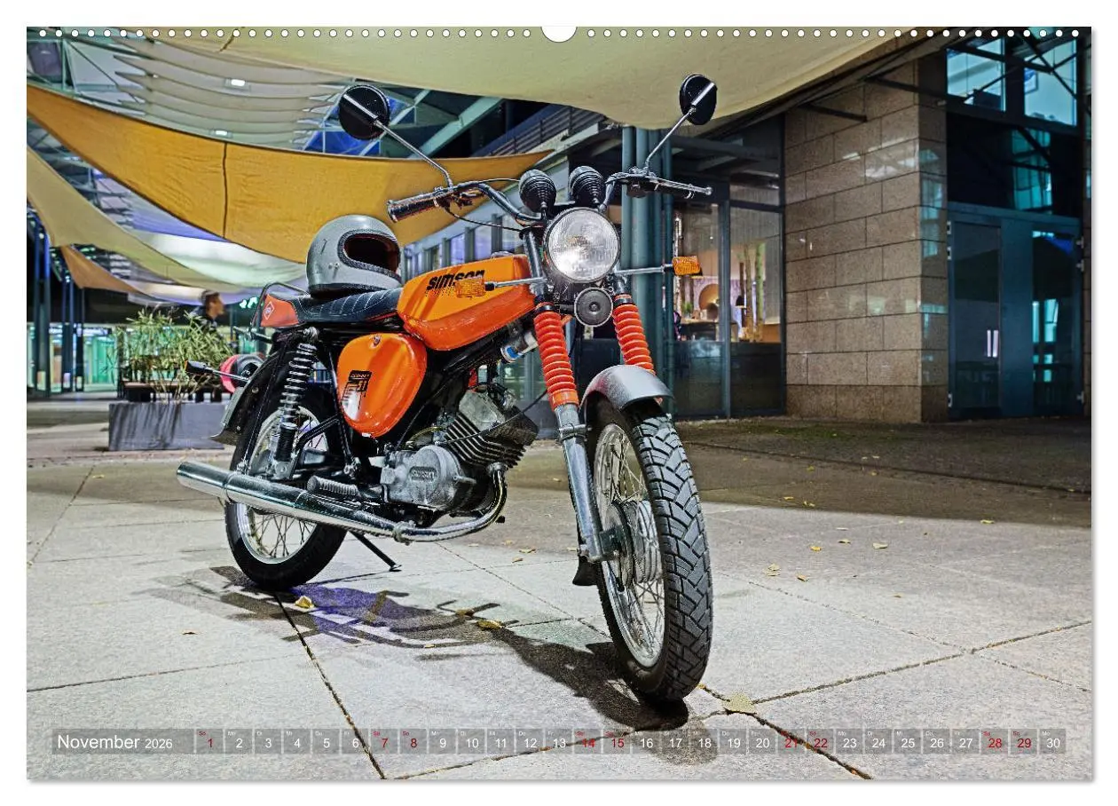 Bild: 9783457610879 | Simson S51c (Wandkalender 2026 DIN A2 quer), CALVENDO Monatskalender