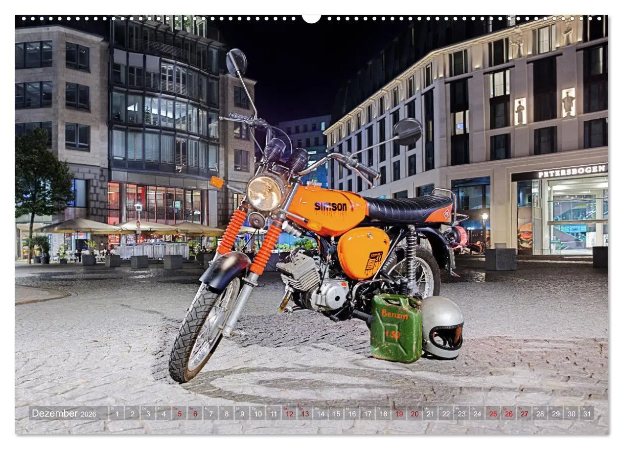 Bild: 9783457610879 | Simson S51c (Wandkalender 2026 DIN A2 quer), CALVENDO Monatskalender