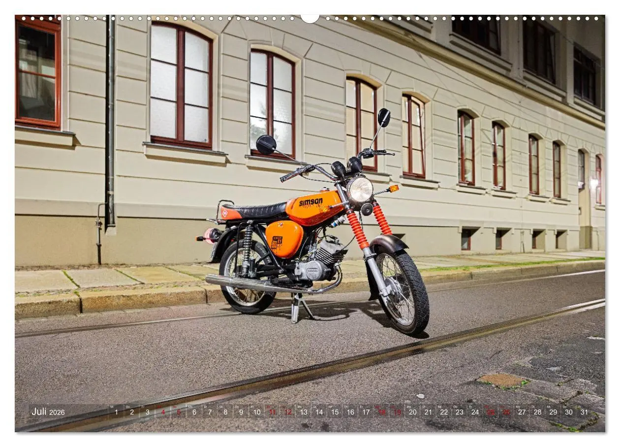 Bild: 9783457610879 | Simson S51c (Wandkalender 2026 DIN A2 quer), CALVENDO Monatskalender