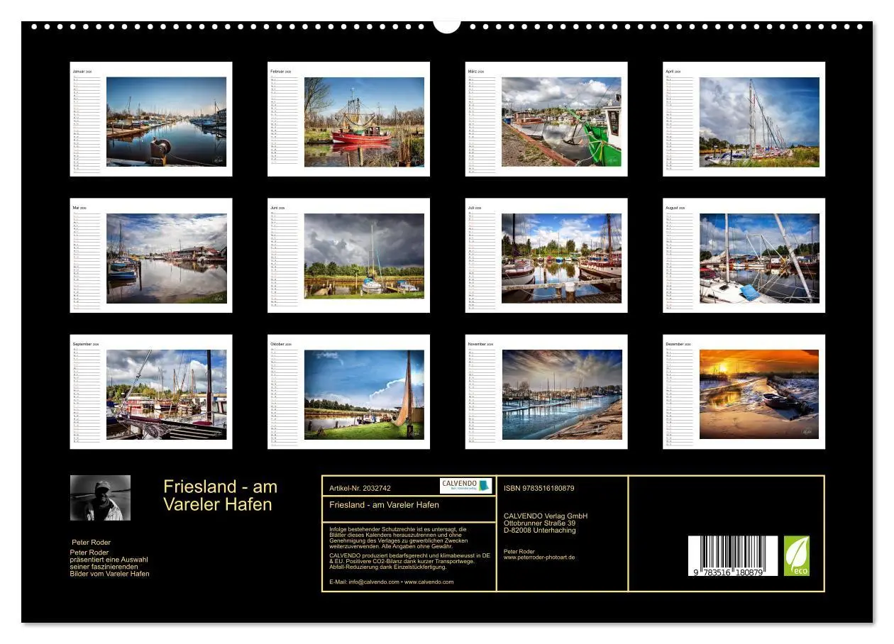 Bild: 9783516180879 | Friesland - am Vareler Hafen (hochwertiger Premium Wandkalender...