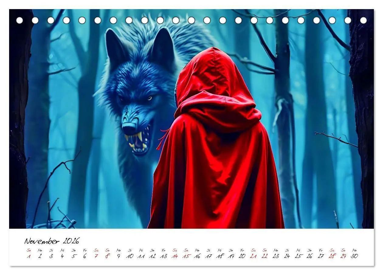 Bild: 9783516700879 | Dunkle Märchenwelten (Tischkalender 2026 DIN A5 quer), CALVENDO...