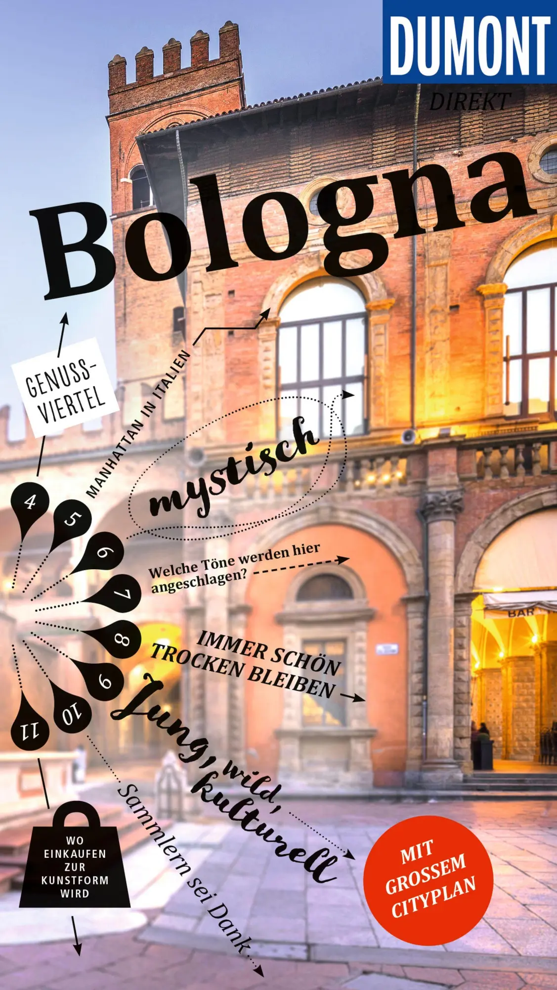 Cover: 9783616000879 | DUMONT direkt Reiseführer Bologna | Mit großem Cityplan | Lauth | Buch