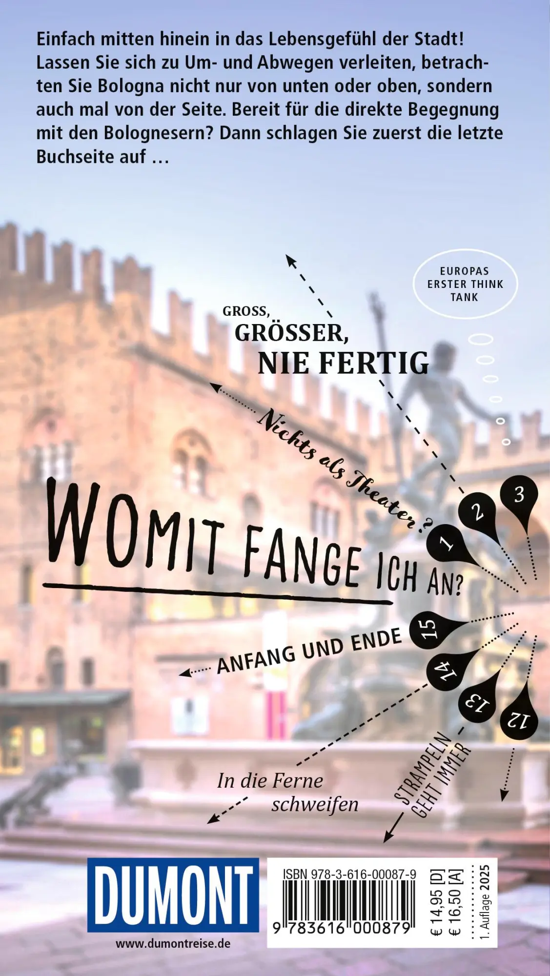 Rückseite: 9783616000879 | DUMONT direkt Reiseführer Bologna | Mit großem Cityplan | Lauth | Buch