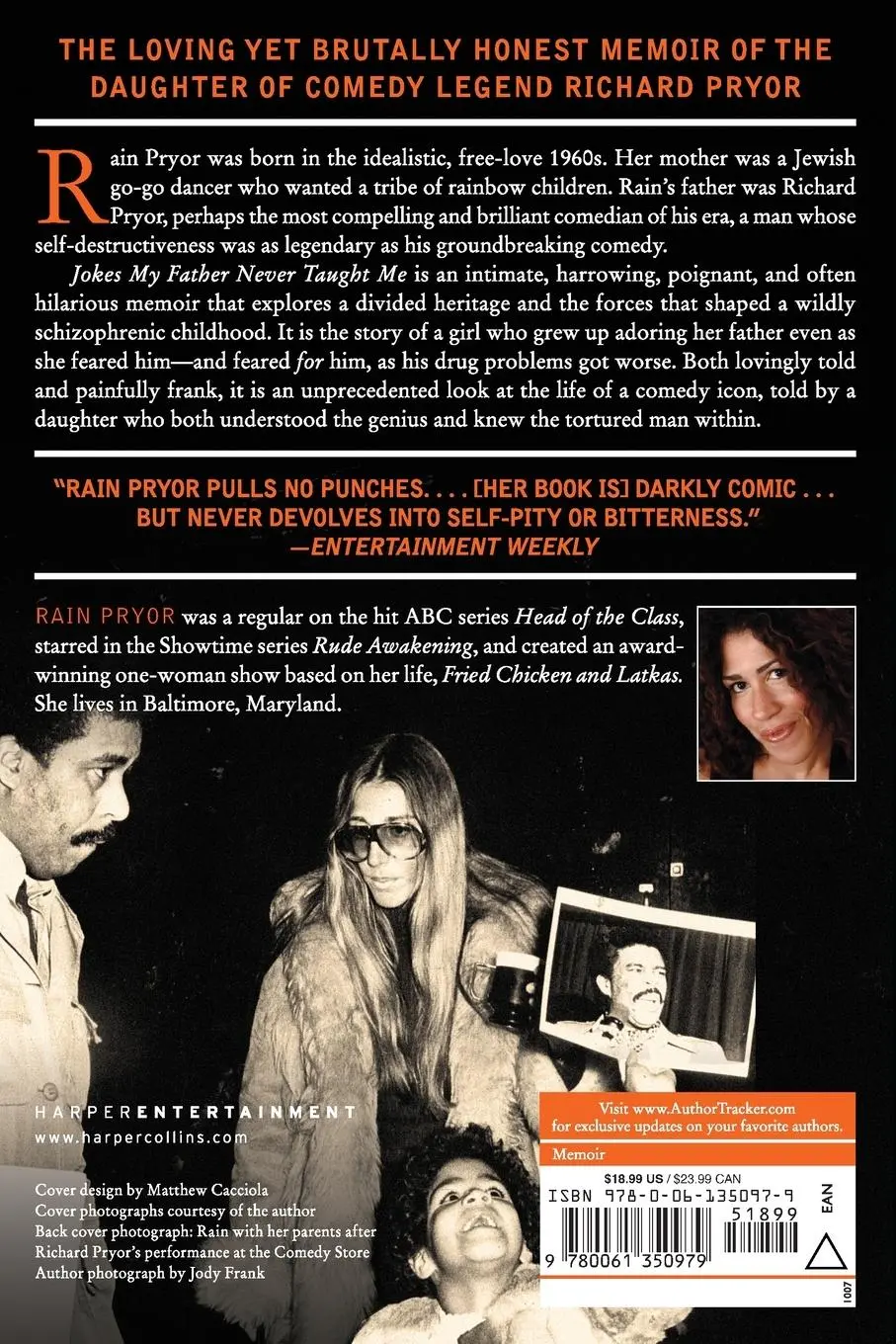 Rückseite: 9780061350979 | Jokes My Father Never Taught Me | Rain Pryor | Taschenbuch | Englisch
