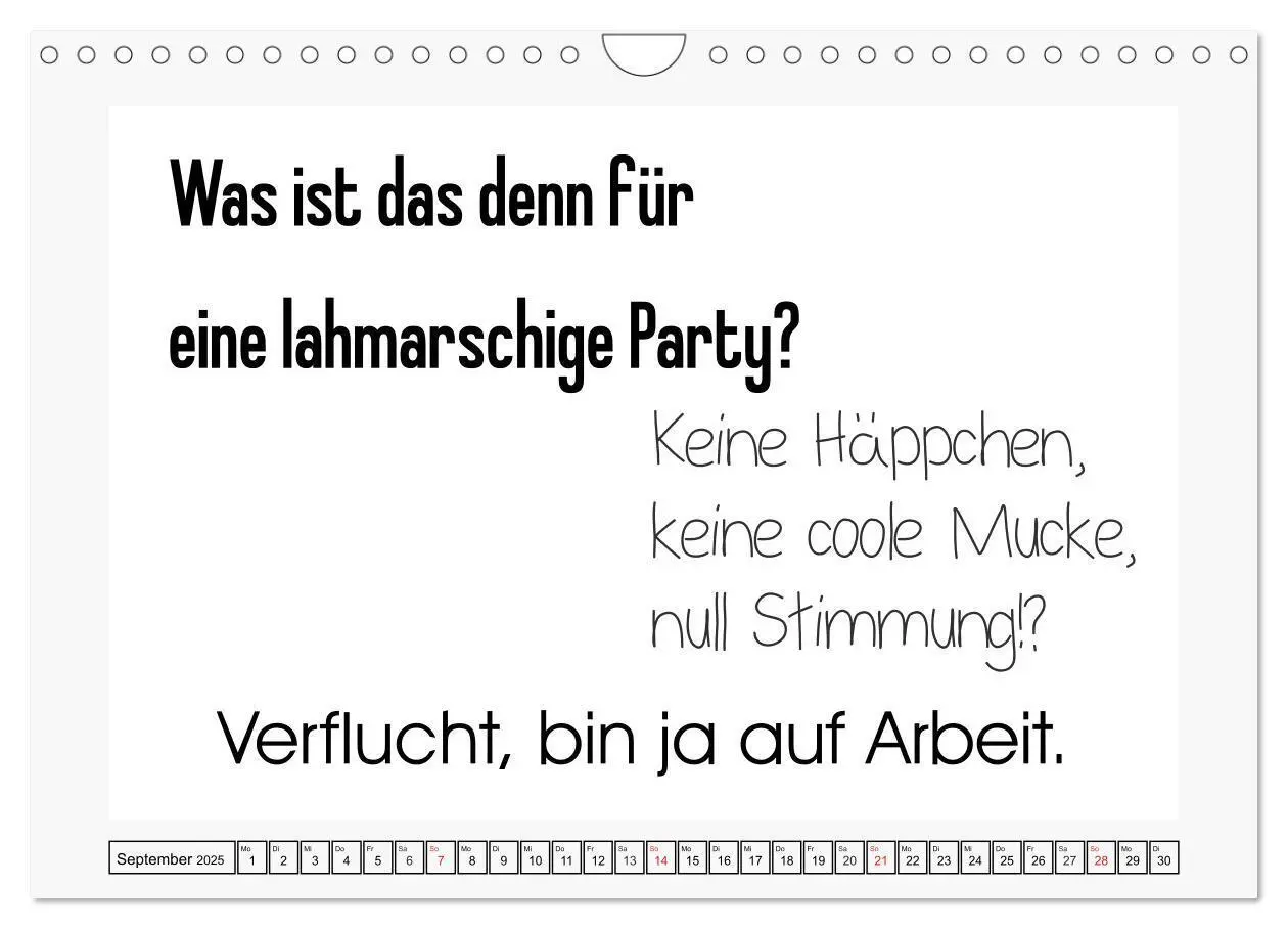 Bild: 9783435200979 | Typo-Kalender für das Büro. Sarkasmus und fiese Sprüche...