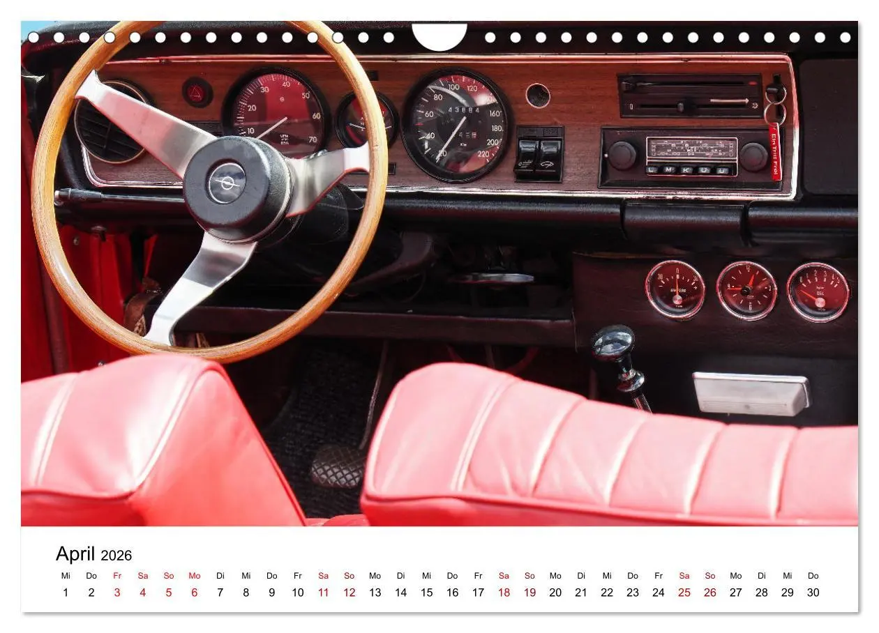 Bild: 9783457910979 | Klassische Armaturenbretter (Wandkalender 2026 DIN A4 quer),...