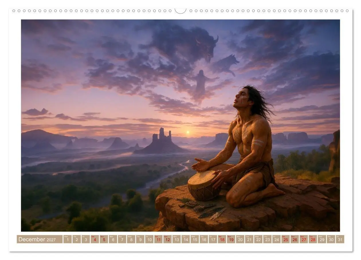 Bild: 9783516930979 | Spiritual Native American (High Quality Premium Wall Calendar 2027...