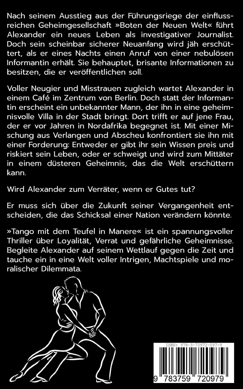 Rückseite: 9783759720979 | Tango mit dem Teufel in Manere | John M. | Taschenbuch | 72 S. | 2024