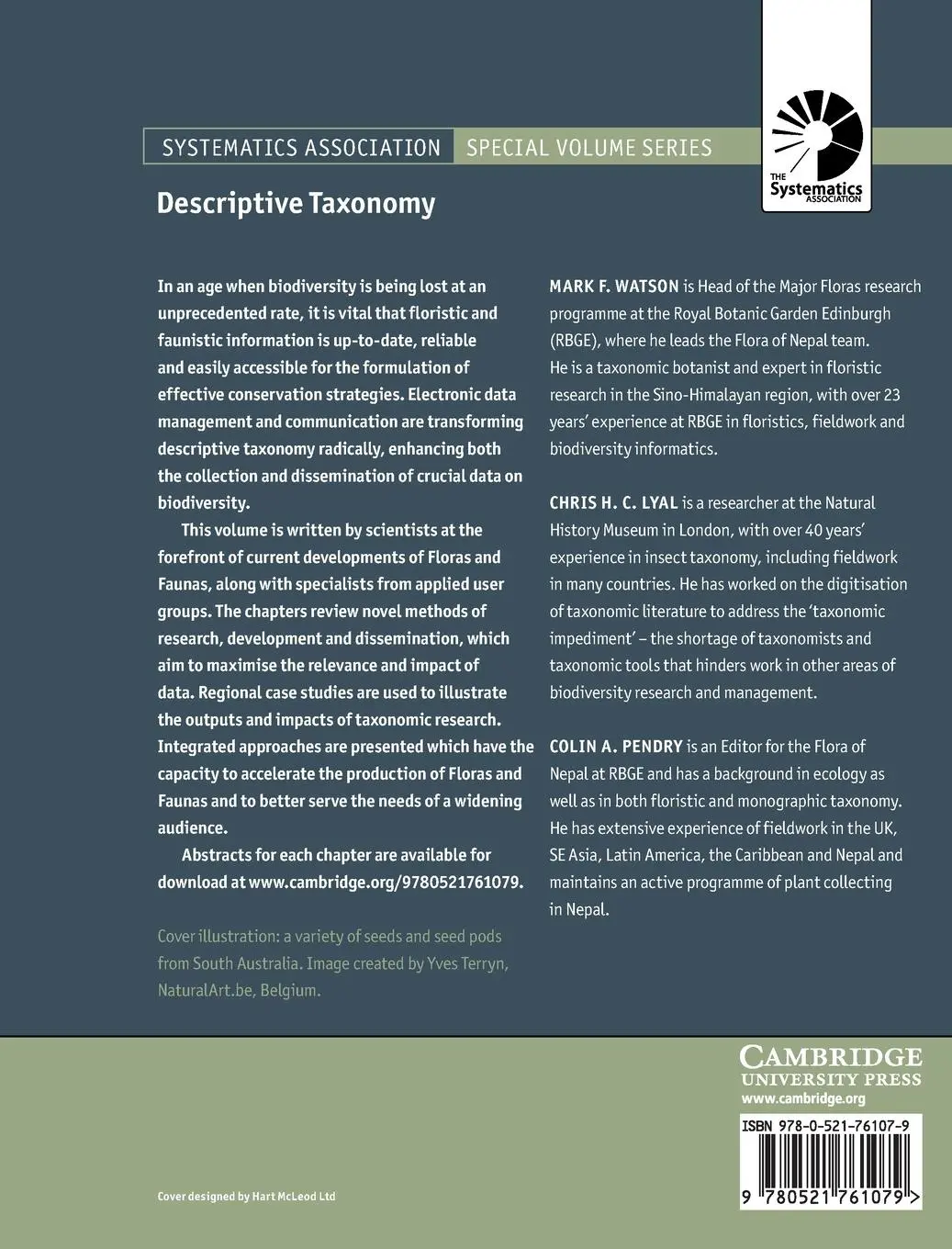 Rückseite: 9780521761079 | Descriptive Taxonomy | Mark F. Watson (u. a.) | Buch | Gebunden | 2015