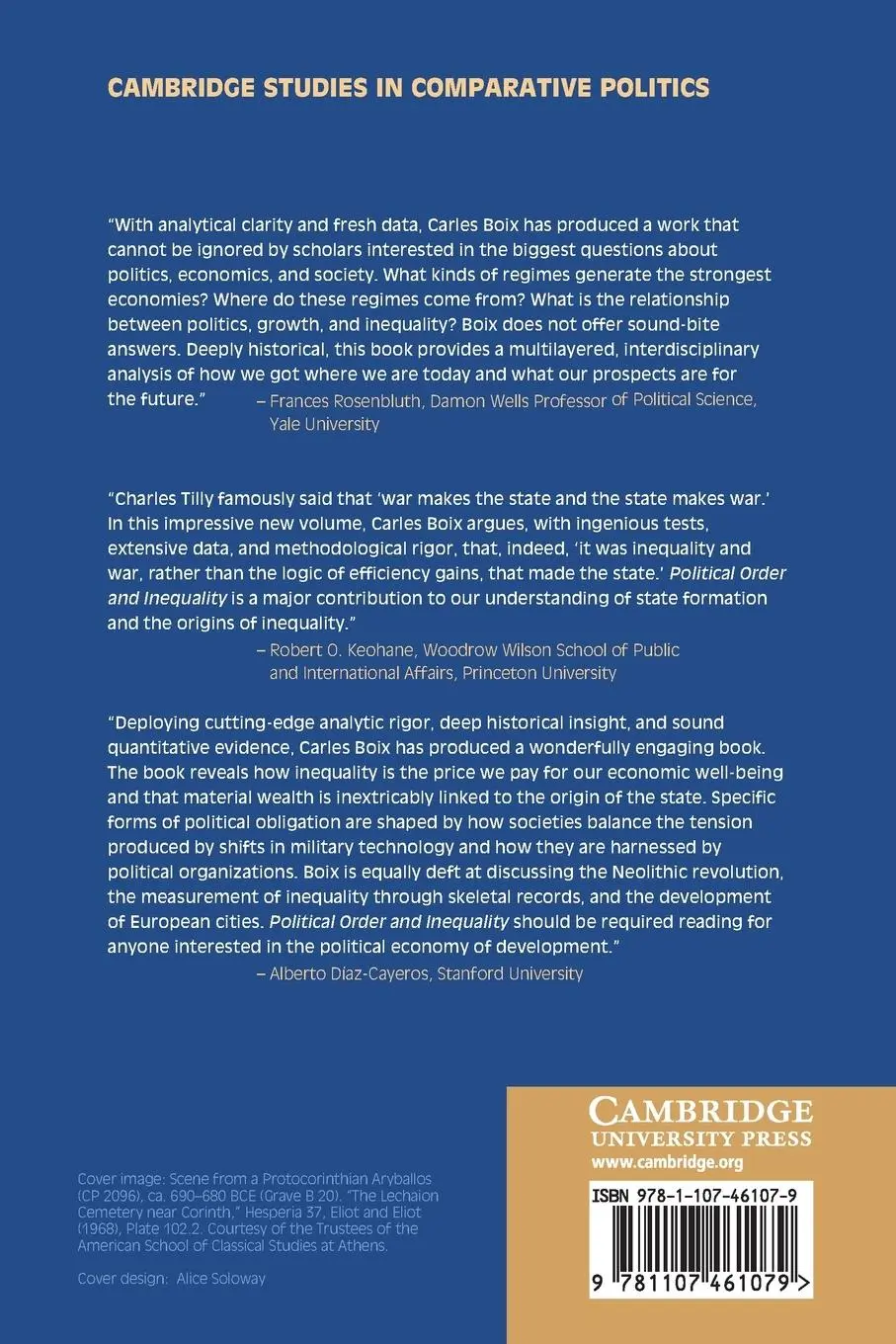 Rückseite: 9781107461079 | Political Order and Inequality | Carles Boix | Taschenbuch | Englisch