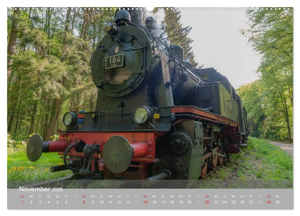 Bild: 9783457971079 | Für Liebhaber des Dampfes (Wandkalender 2026 DIN A2 quer), CALVENDO...