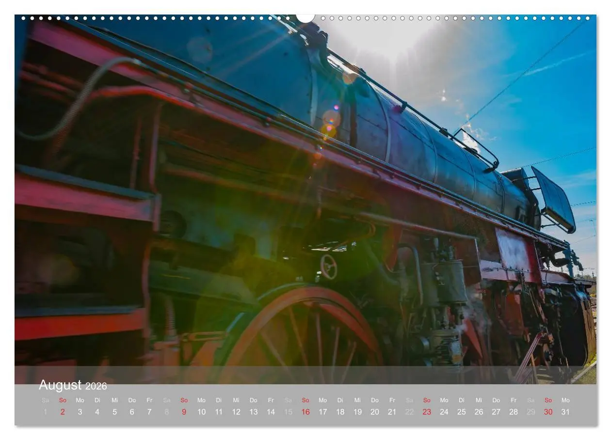 Bild: 9783457971079 | Für Liebhaber des Dampfes (Wandkalender 2026 DIN A2 quer), CALVENDO...