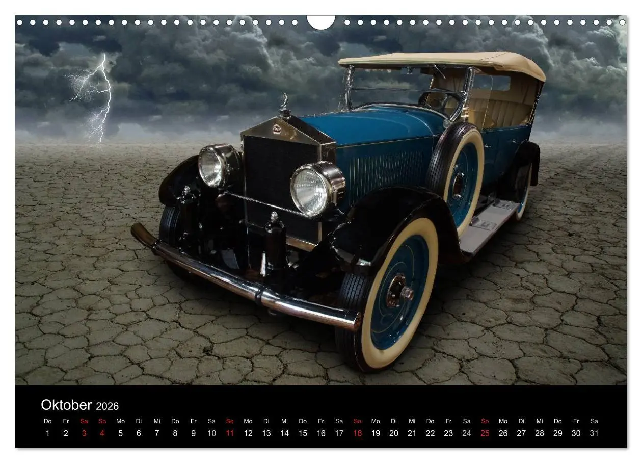 Bild: 9783516061079 | Oldtimer-Kunst (Wandkalender 2026 DIN A3 quer), CALVENDO...